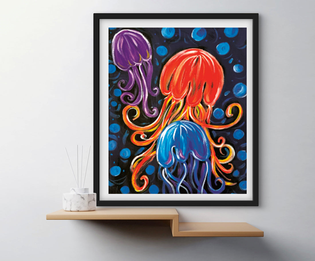 '3 Jellies On A Plate' Paper Print