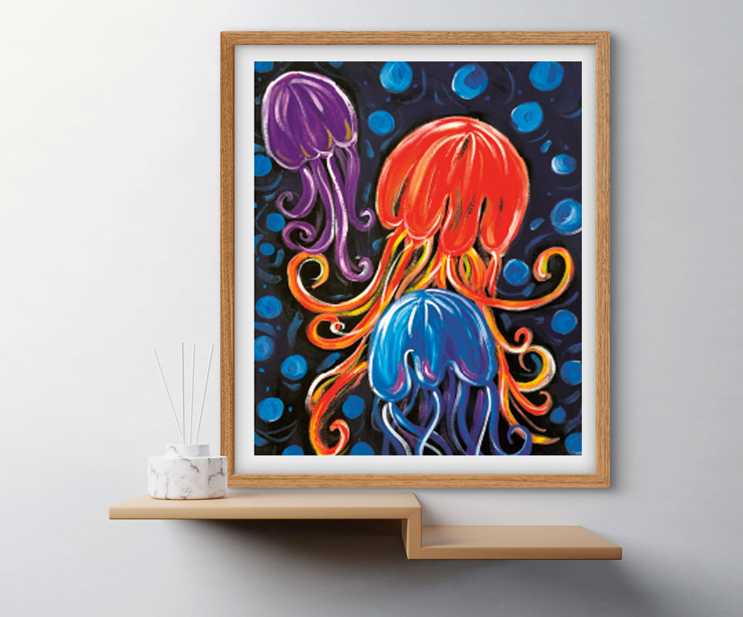 '3 Jellies On A Plate' Paper Print