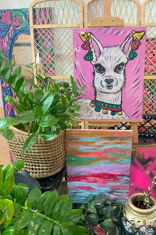 Pink Tassel Llama