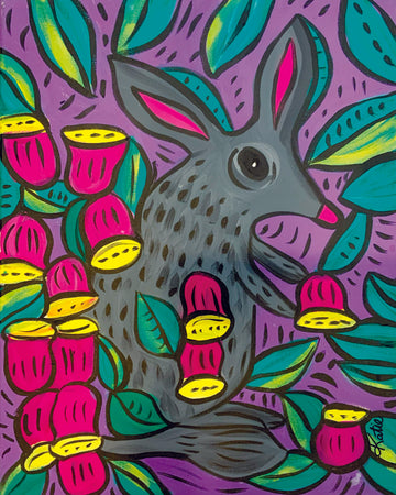 'Bilby Purple' Paper Print