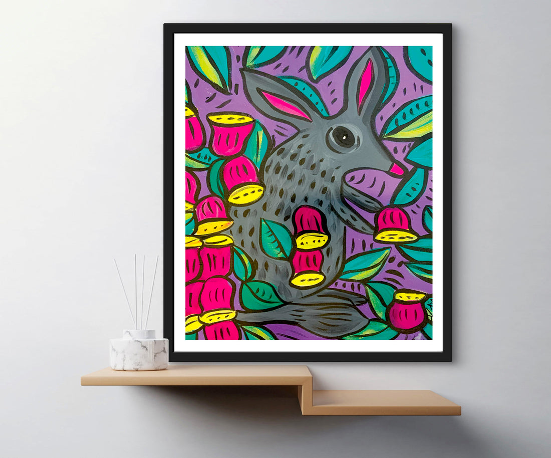 'Bilby Purple' Paper Print
