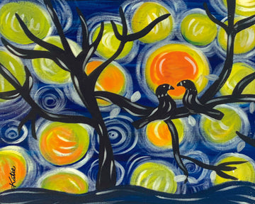 'Birds Of A Feather' Paper Print