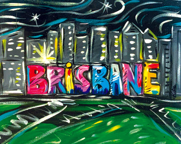 'Brisbane Southbank' Paper Print