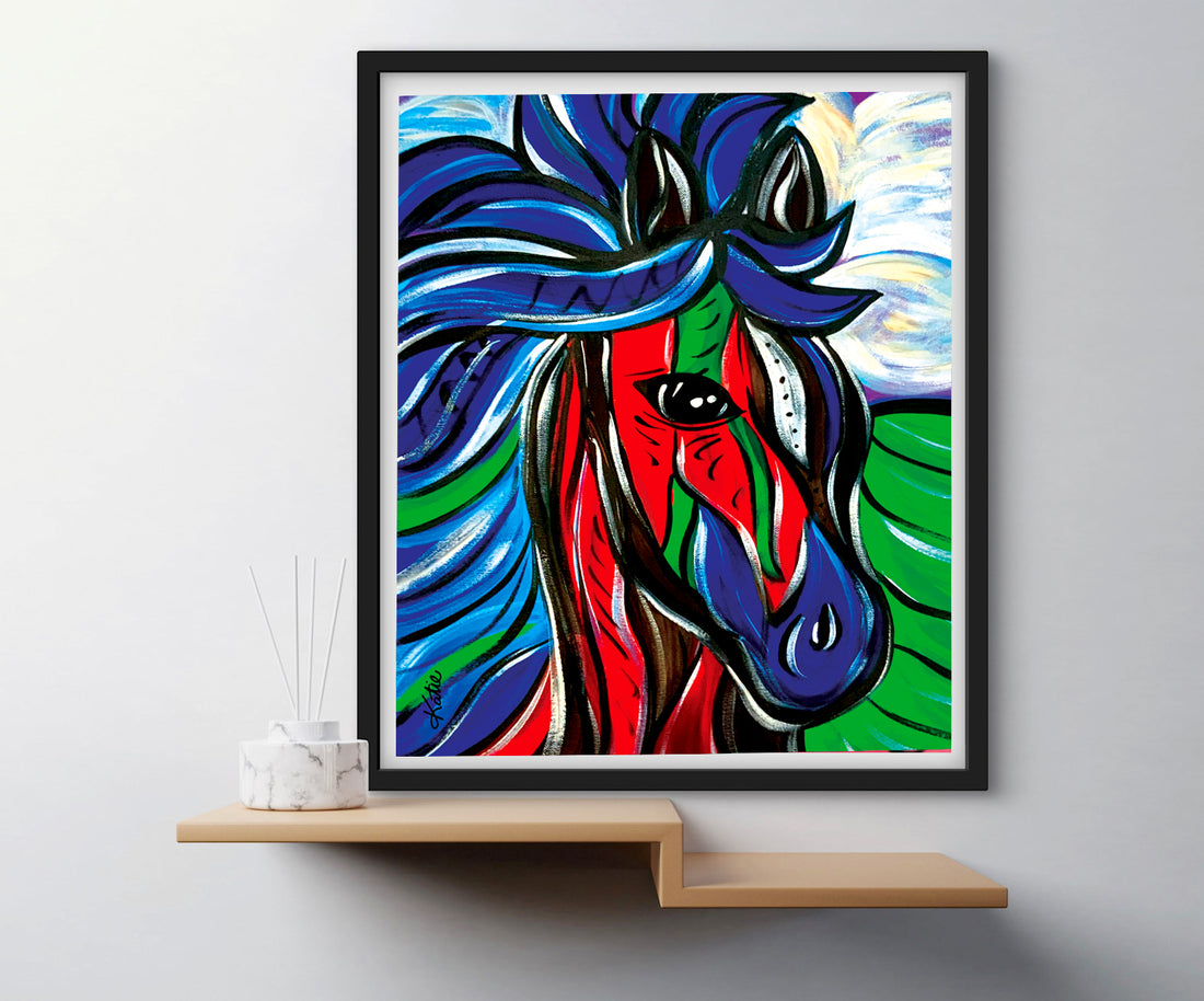 'Bronco Fun' Paper Print