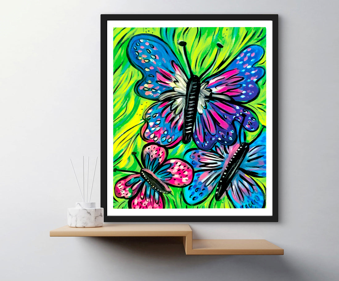 'Butterfly Love' Paper Print