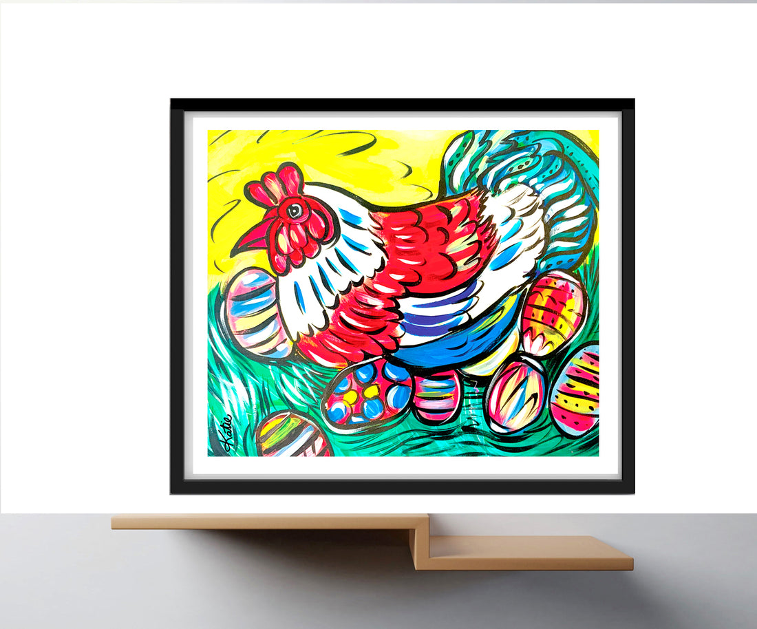 'Happy Easter' Paper Print