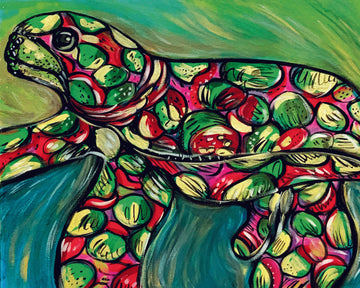 'Jellybean Turtle' Paper Print
