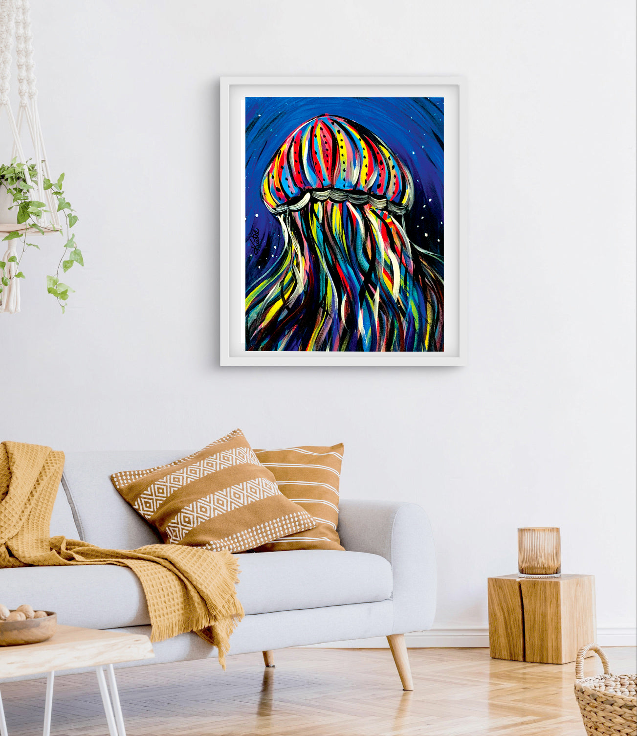 'Mushroom Jellyfish' Paper Print