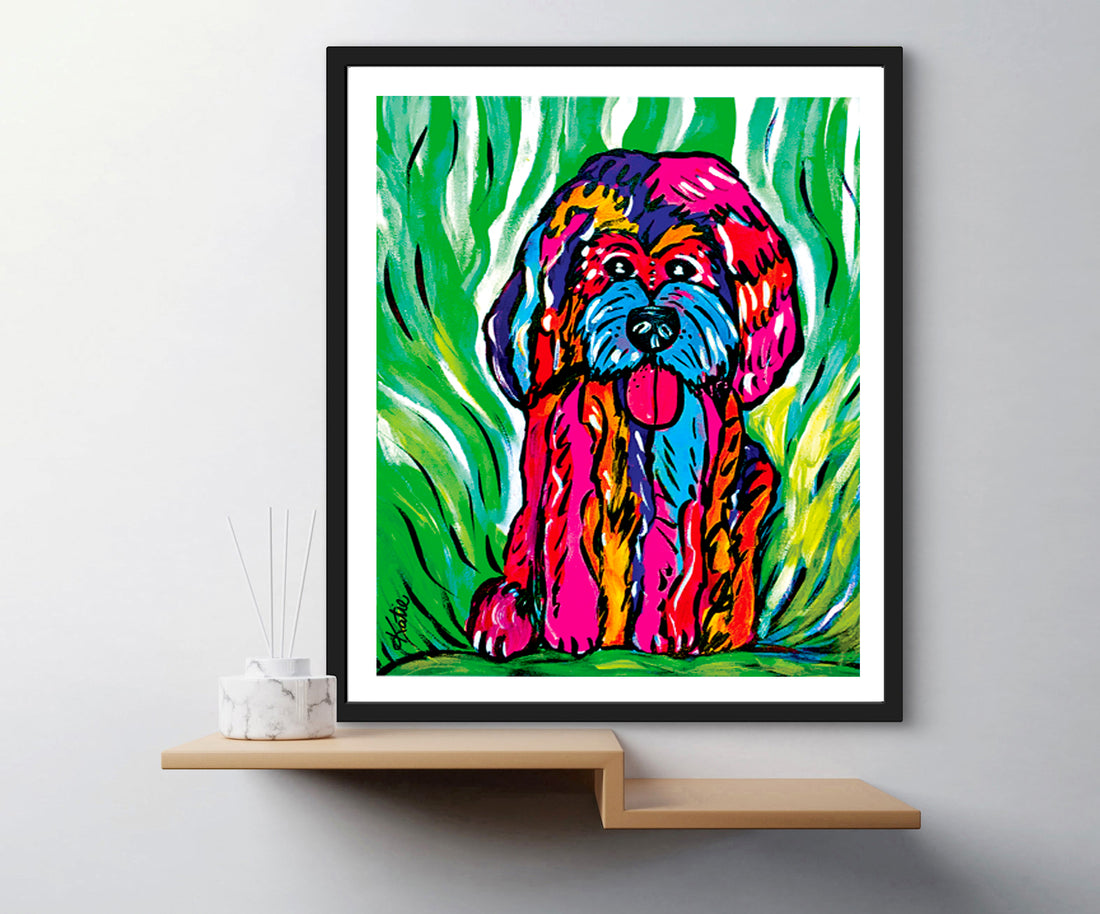 'Not All Dogs Are Pink' Paper Print