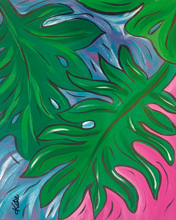 'Palm Leaves' Paper Print