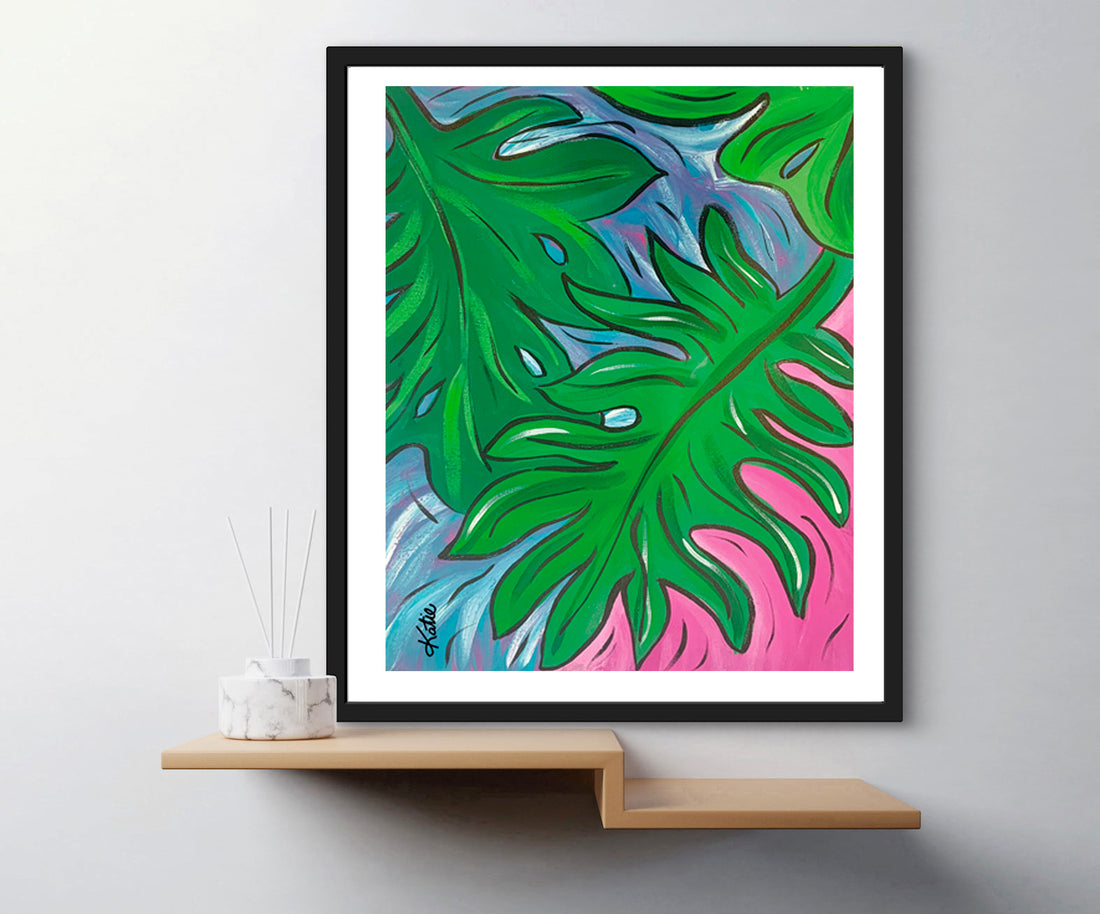 'Palm Leaves' Paper Print