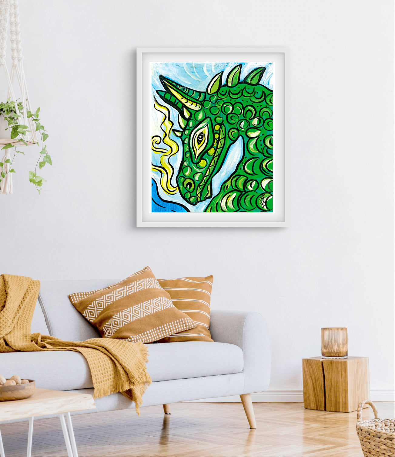 'Puff The Magic Dragon' Paper Print