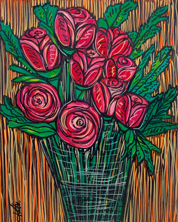 'Roses Are Red' Paper Print