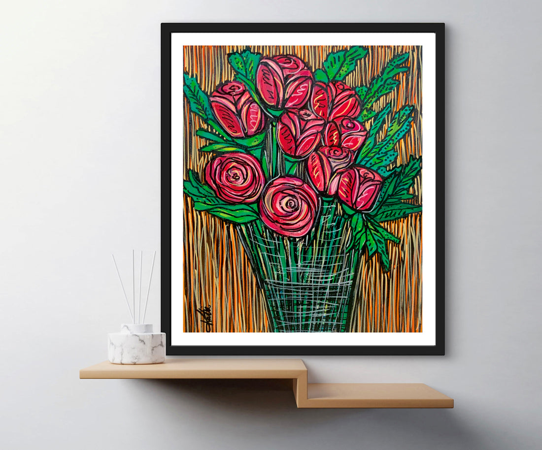 'Roses Are Red' Paper Print
