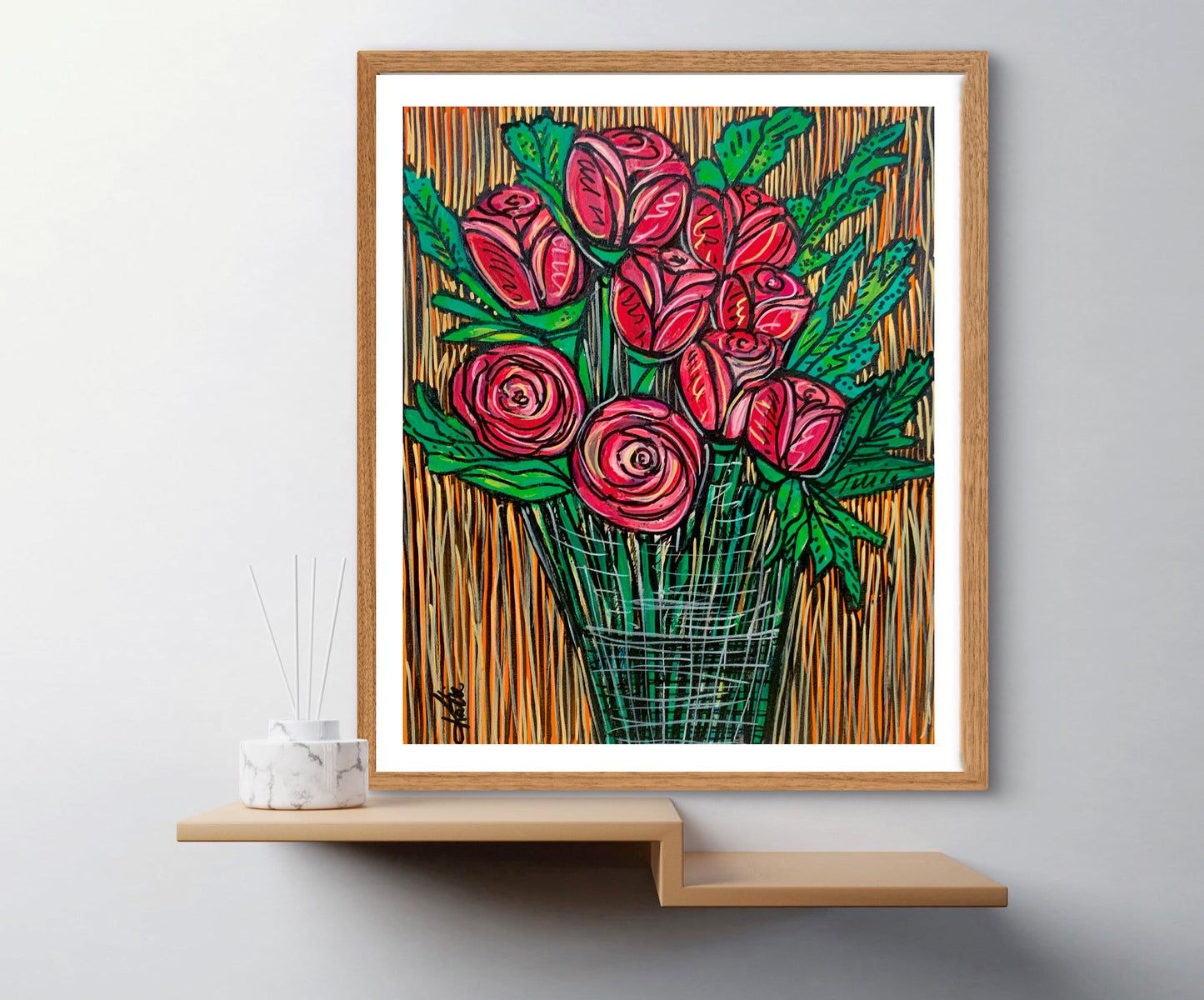 'Roses Are Red' Paper Print