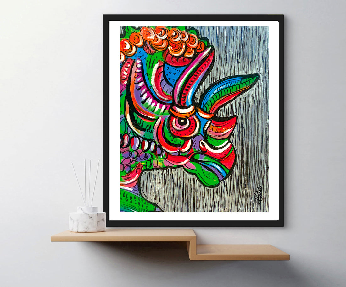 'Triceratops' Paper Print