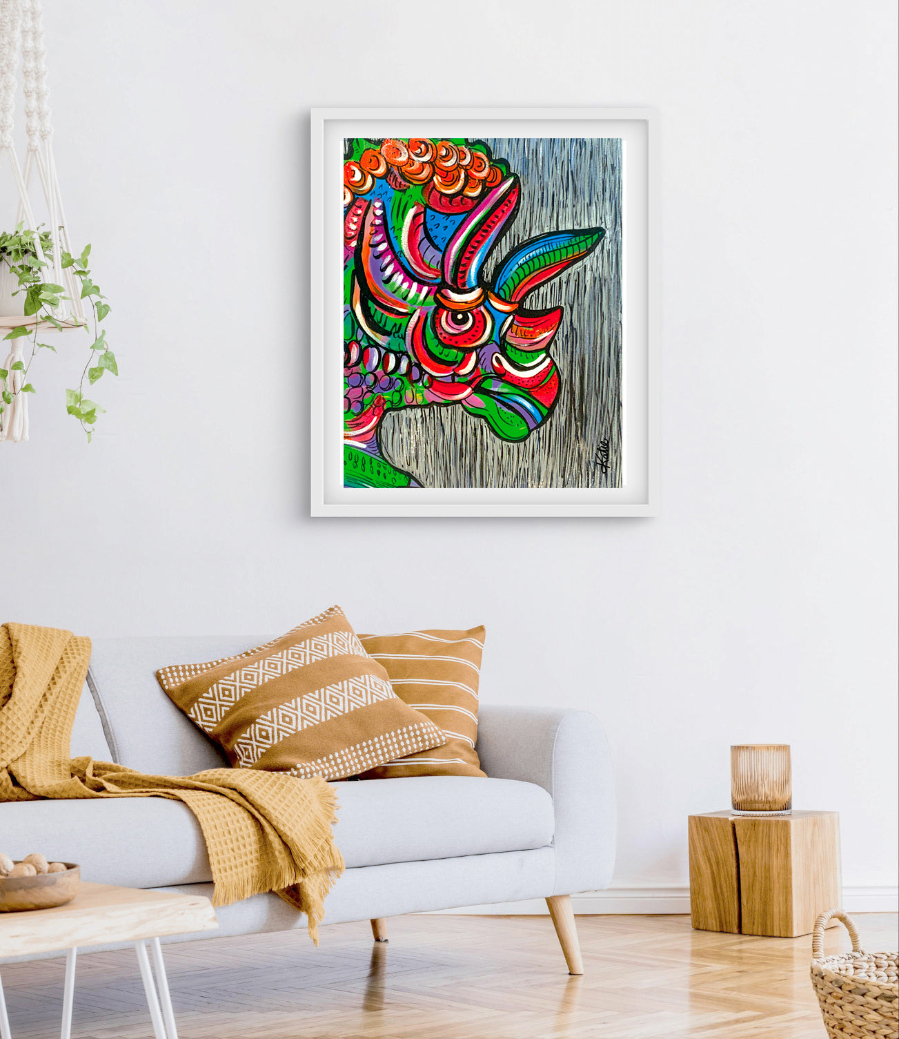 'Triceratops' Paper Print