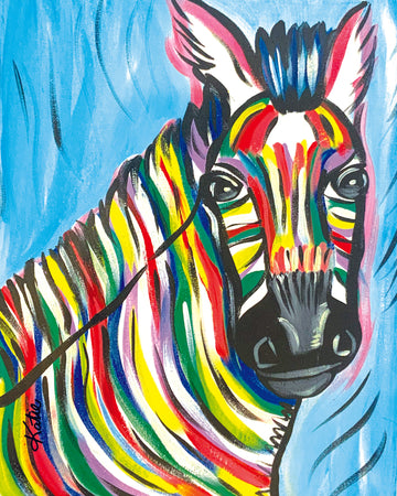 'Zebra Stripes' Paper Print