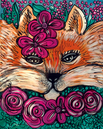 'Feeling Foxy' Paper Print