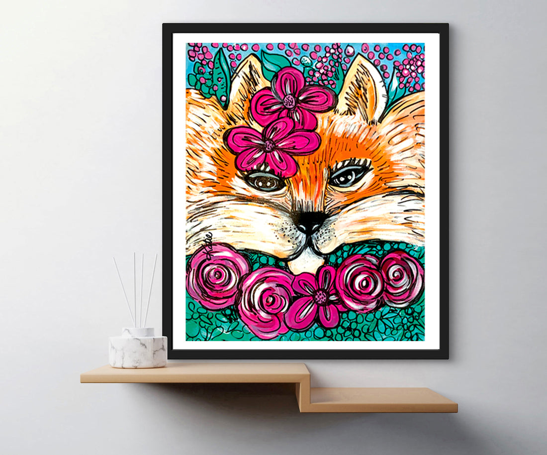 'Feeling Foxy' Paper Print