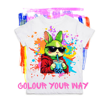 Thursday April 9, 9.30am - Bubble Bunny Painted  t-shirt & bag