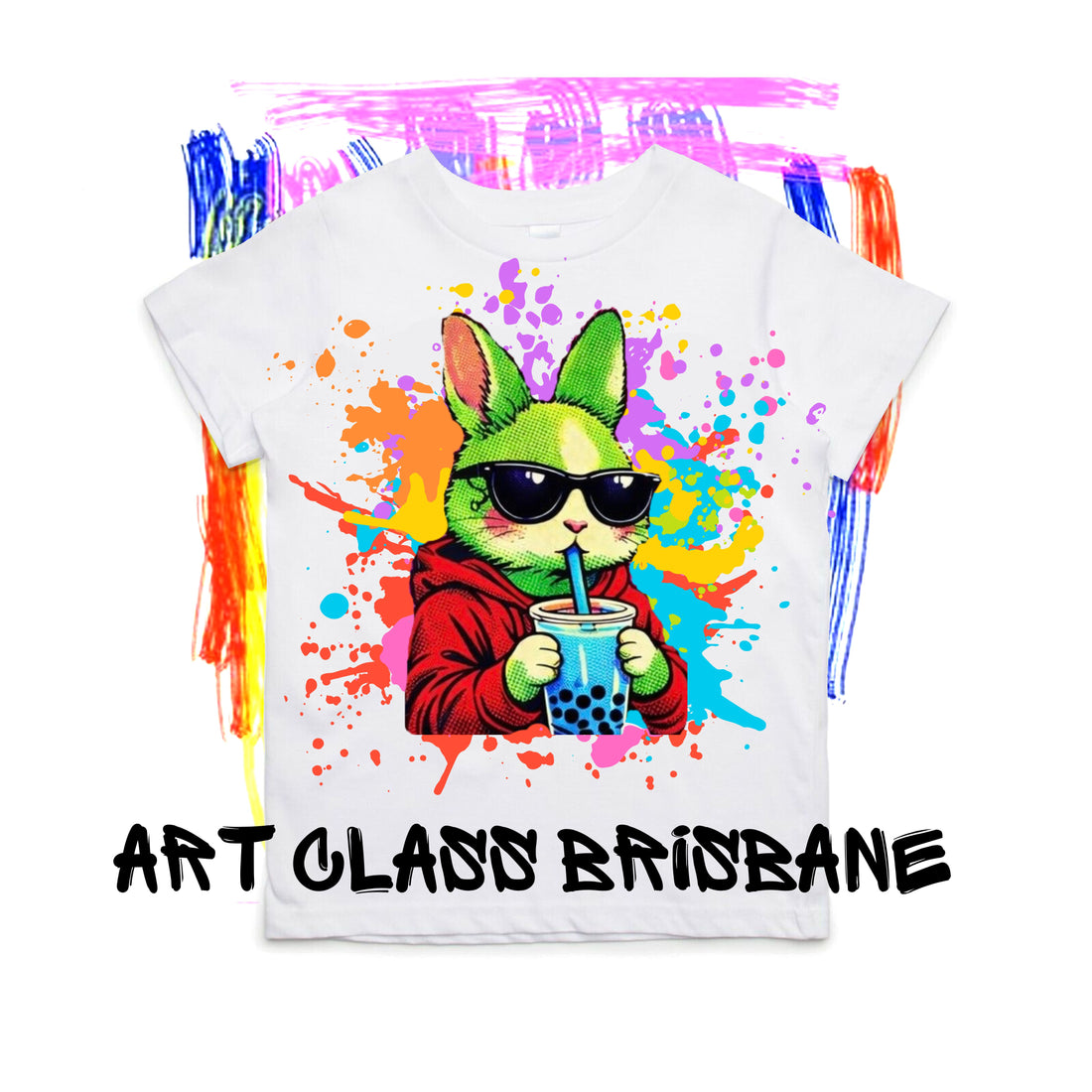 Thursday April 9, 9.30am - Bubble Bunny Painted  t-shirt & bag