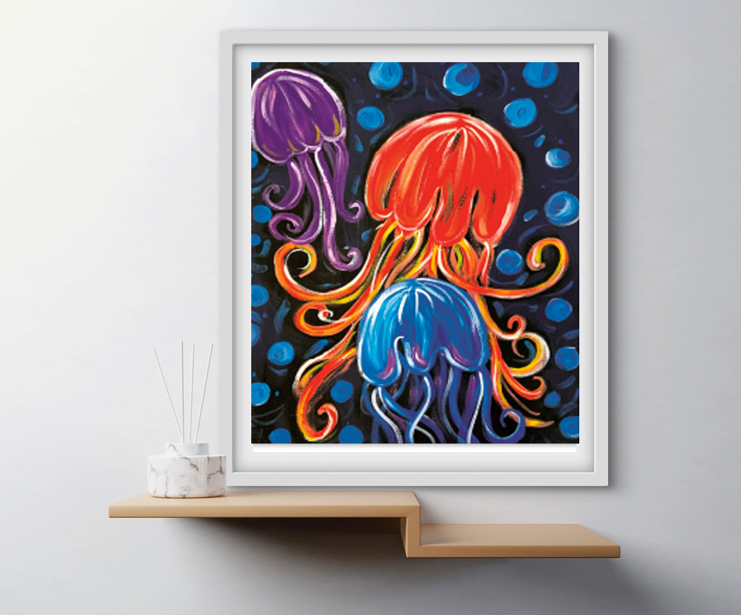 '3 Jellies On A Plate' Paper Print