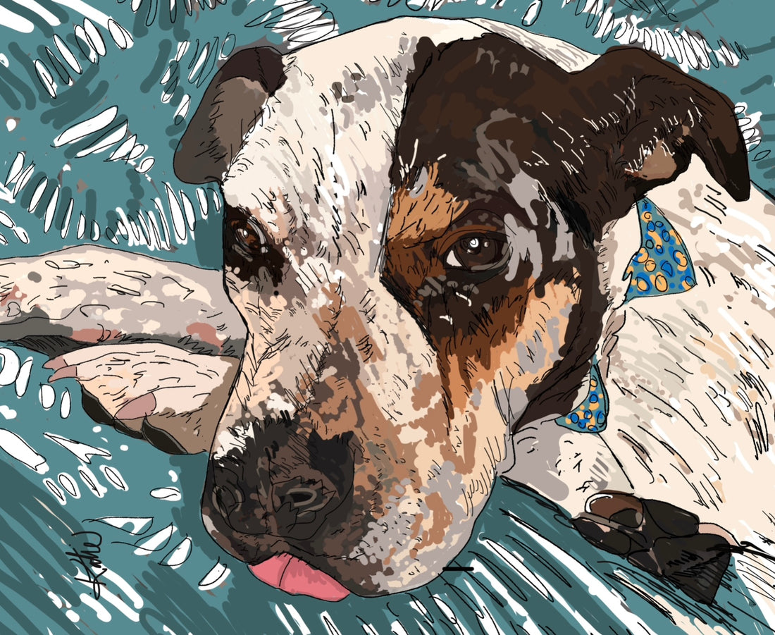 Katie the Artist pet portrait commissions
