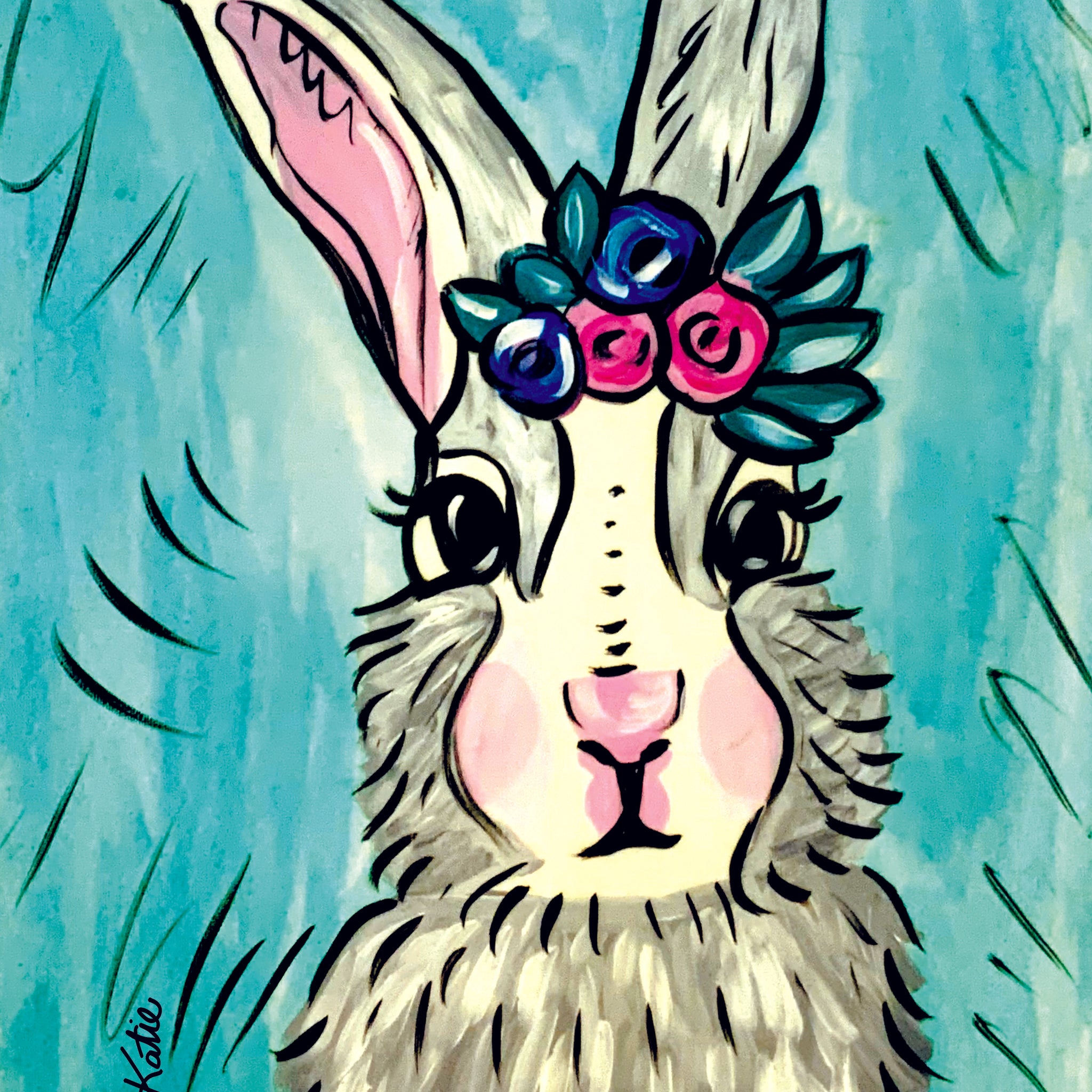 'Betty Bunny' Paper Print