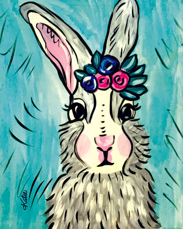 'Betty Bunny' Paper Print