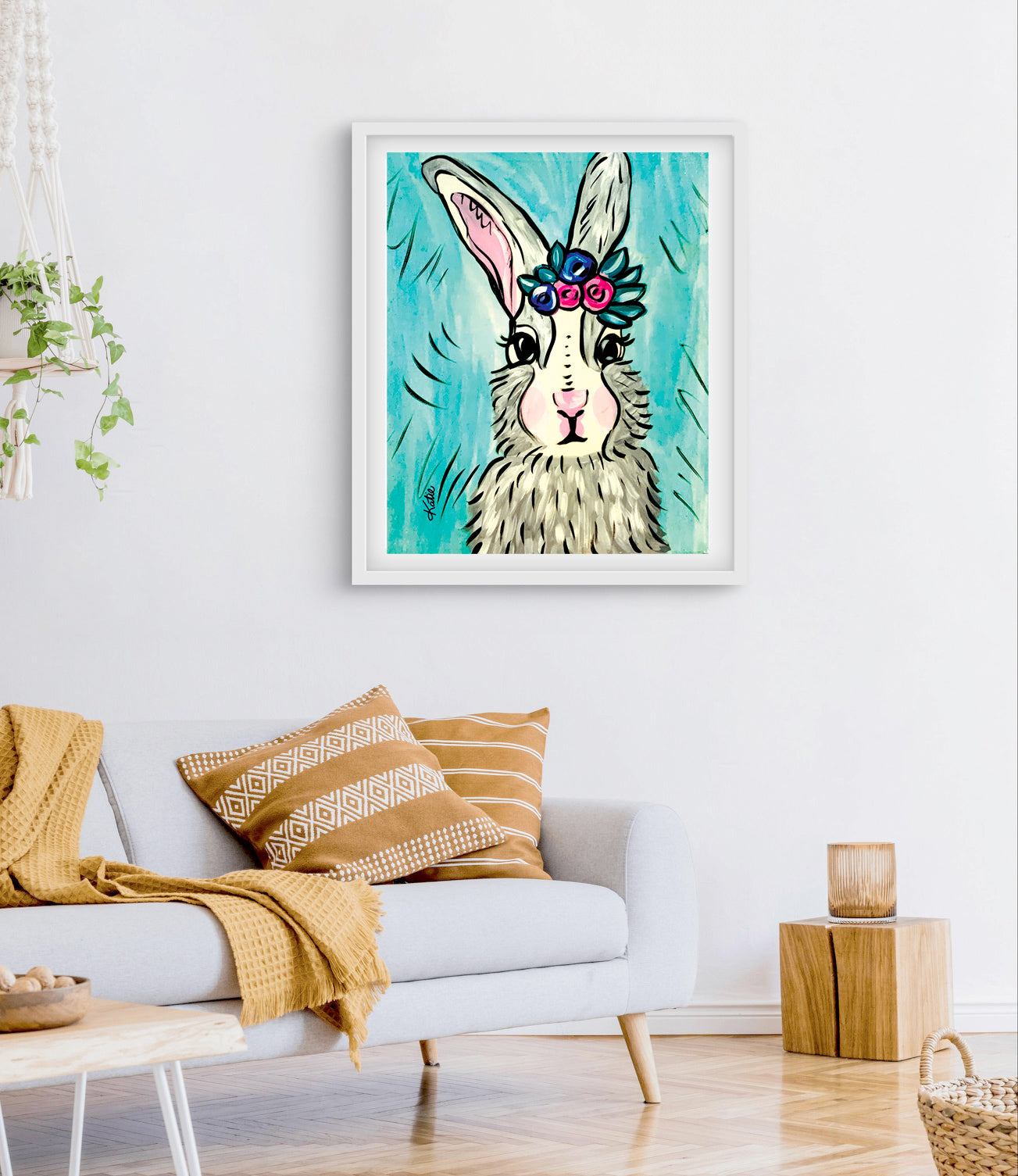'Betty Bunny' Paper Print