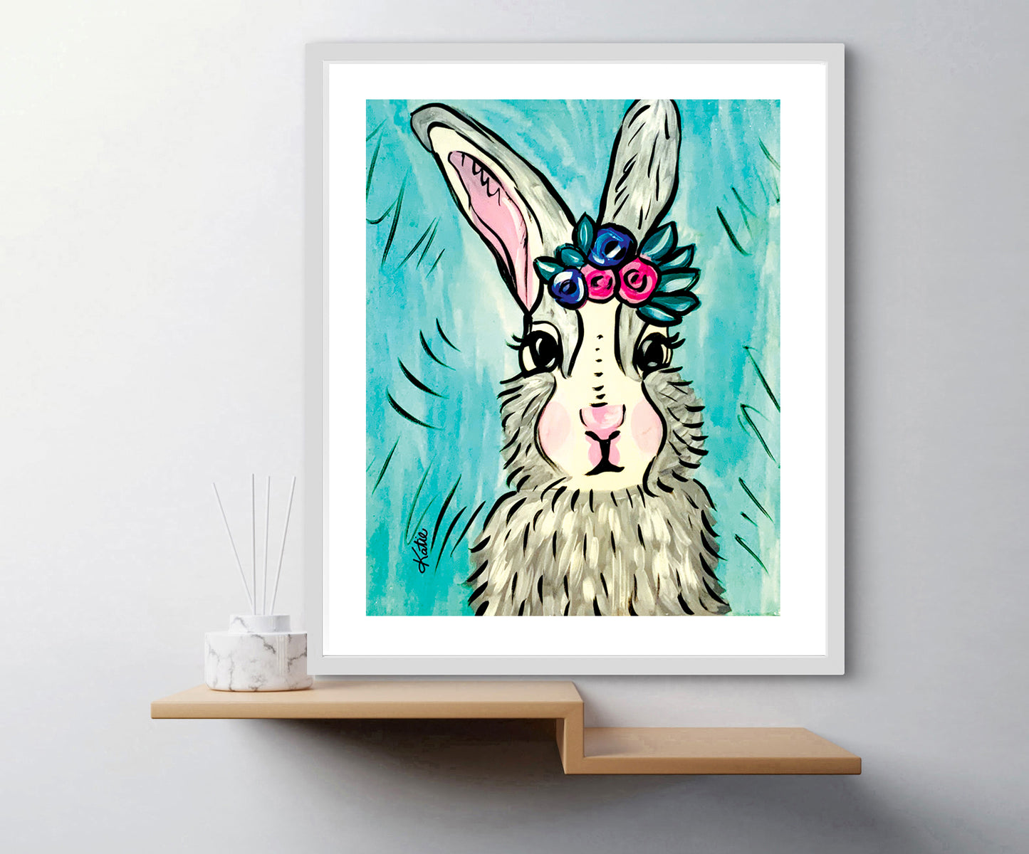 'Betty Bunny' Paper Print