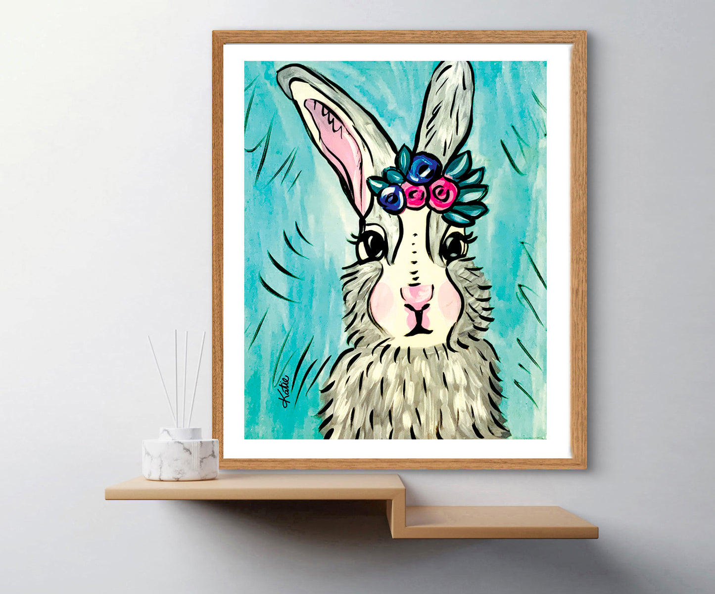 'Betty Bunny' Paper Print
