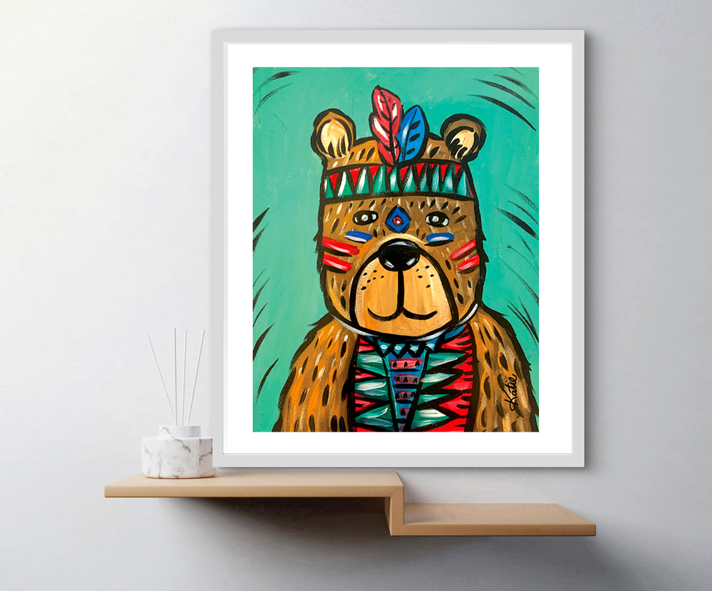 'Big Ted' Paper Print