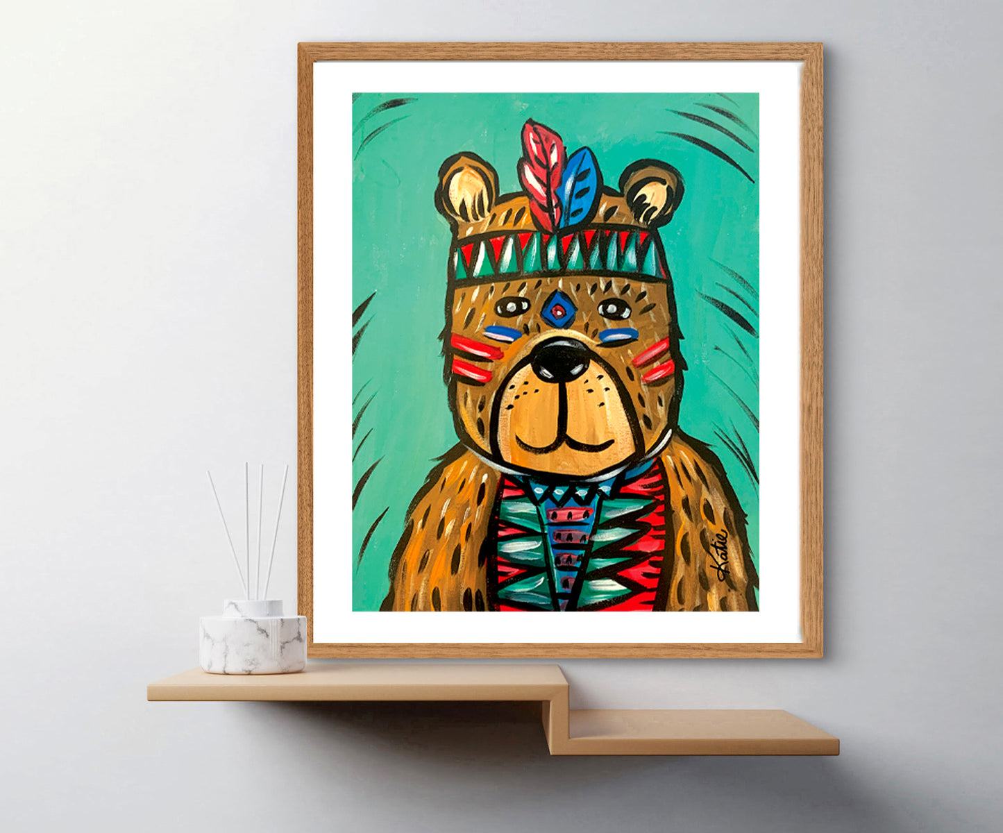 'Big Ted' Paper Print