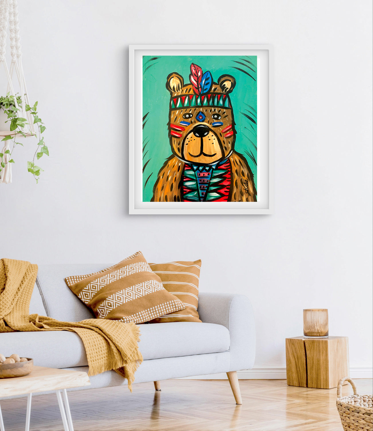 'Big Ted' Paper Print