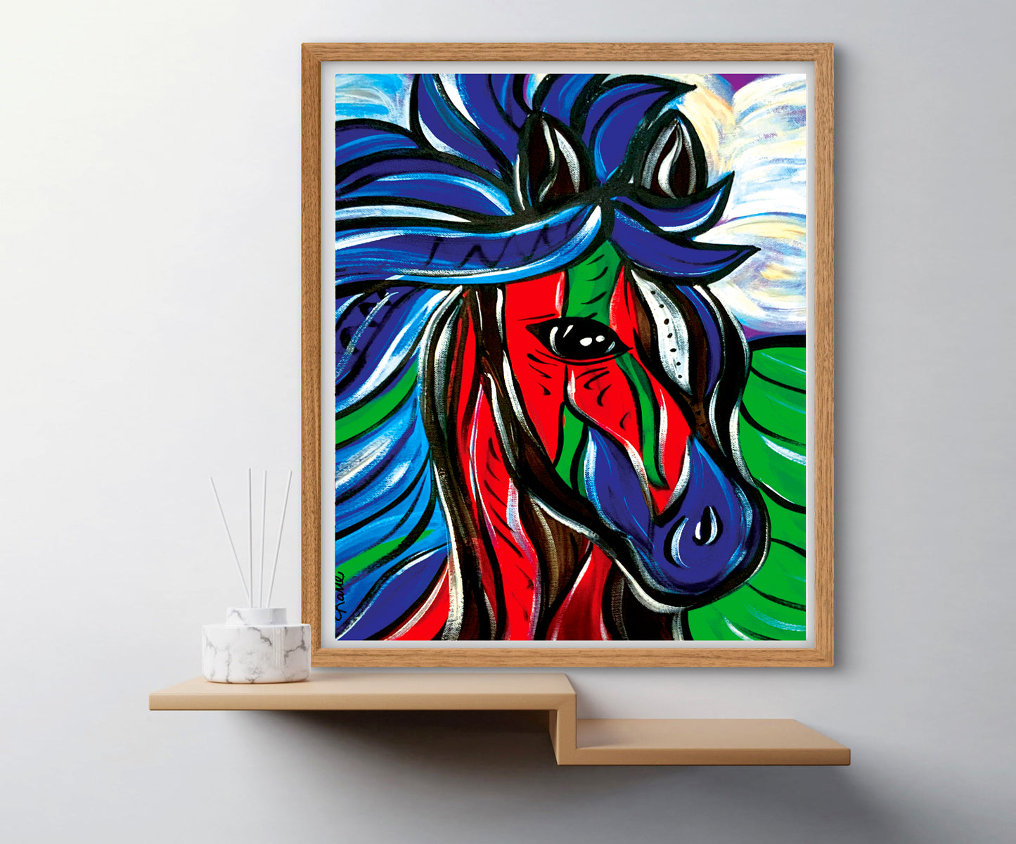 'Bronco Fun' Paper Print