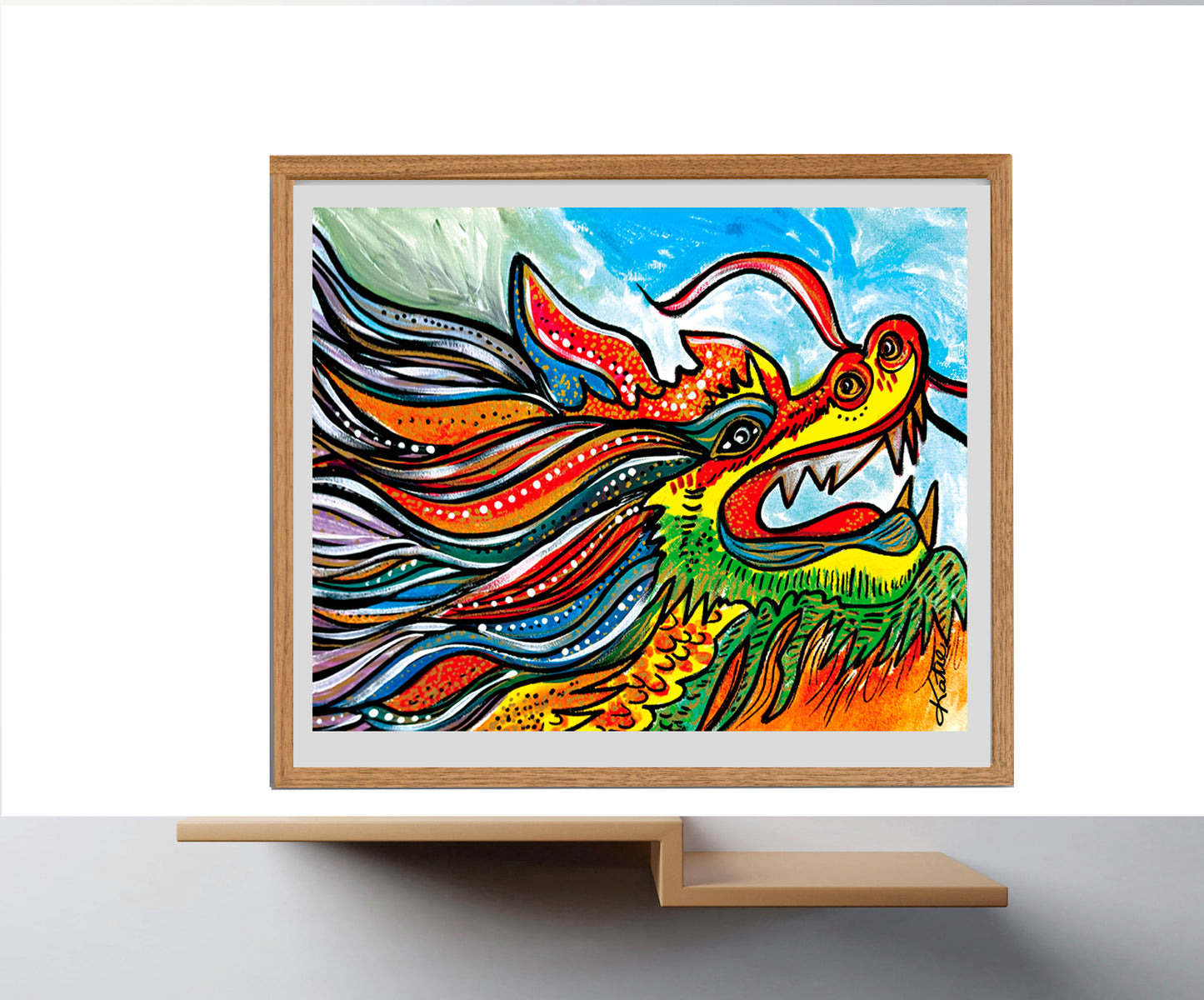 'Chinese Dragon' Paper Print