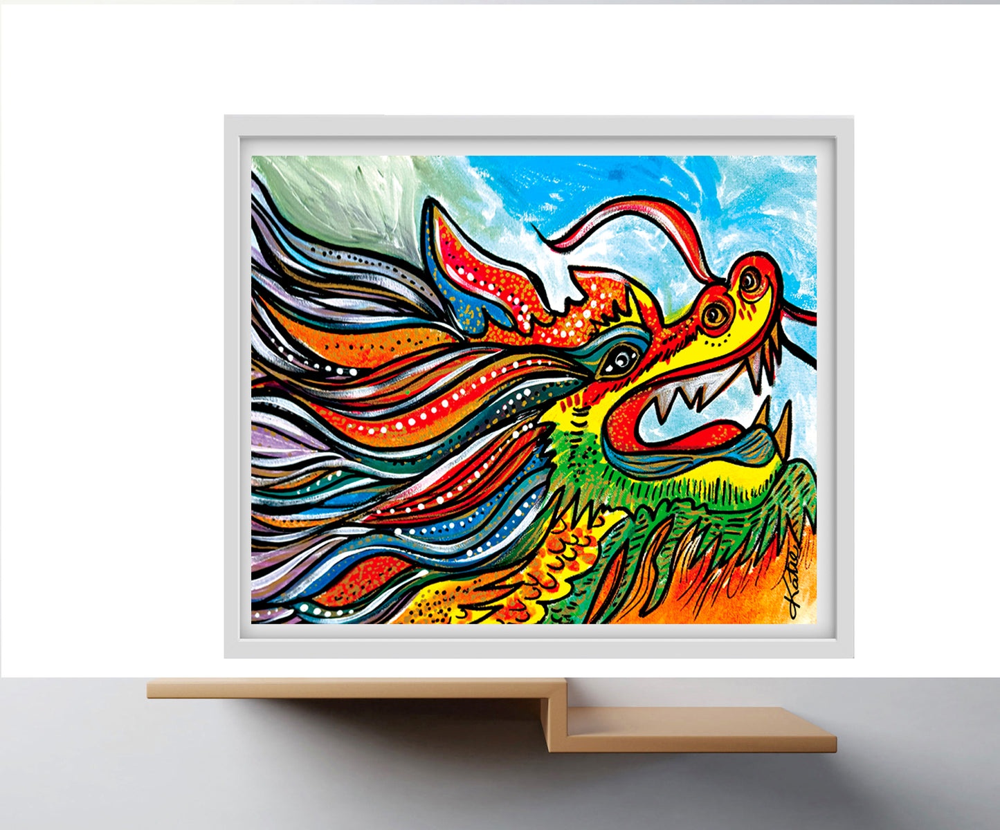 'Chinese Dragon' Paper Print