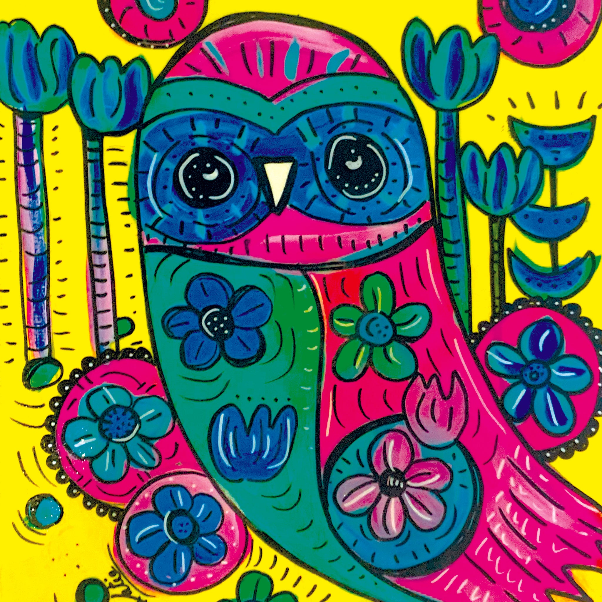 Floral Owl
