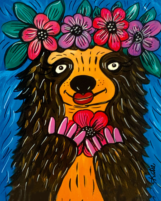 Flower Crown Sloth