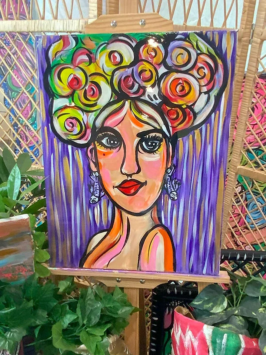 Fruity Lady Acrylic on Canvas