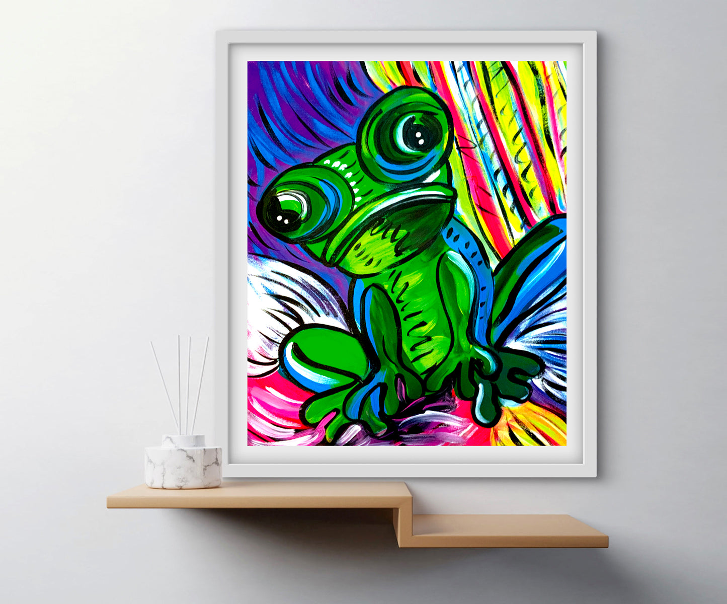 'Funky Frog' Paper Print