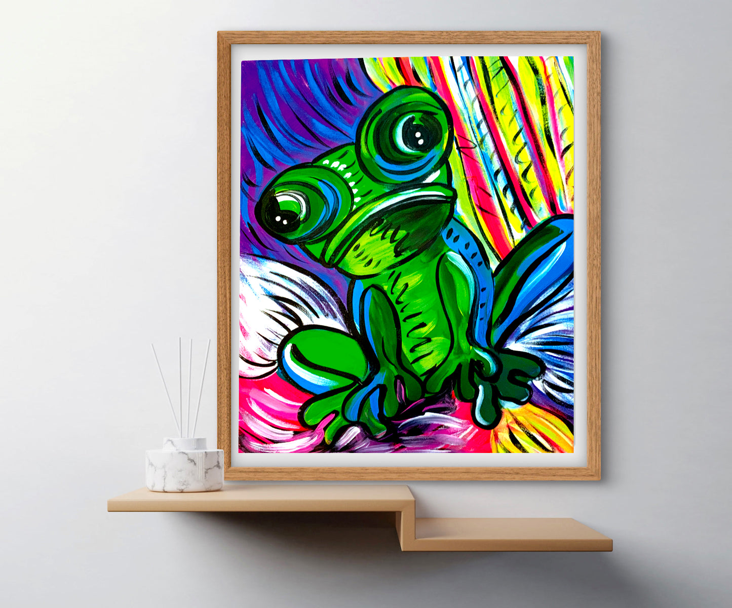 'Funky Frog' Paper Print