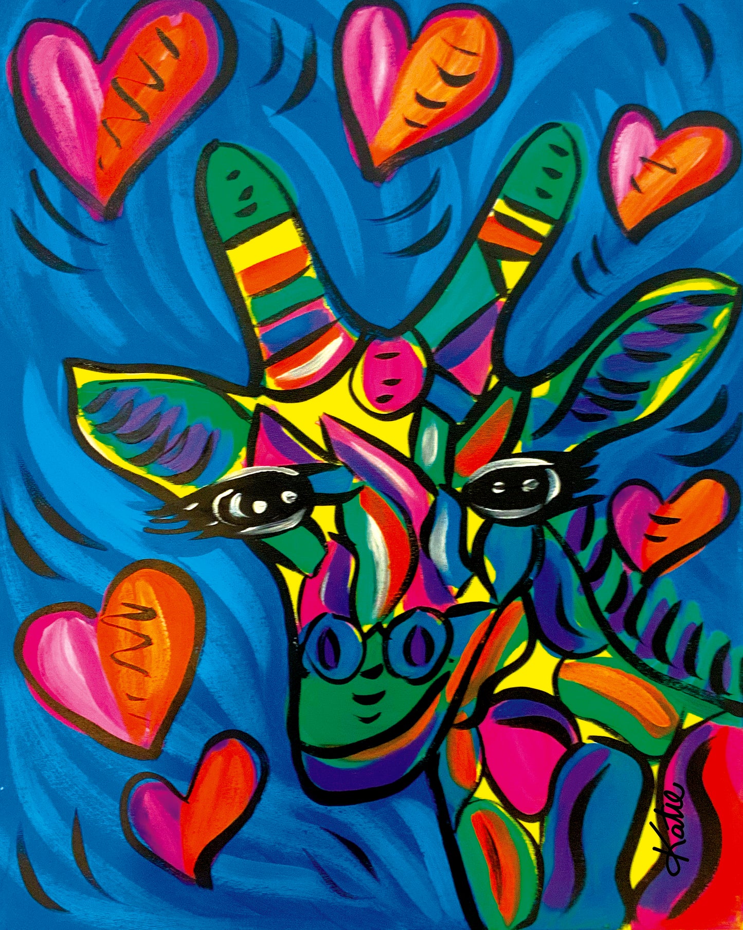 Giraffe Love