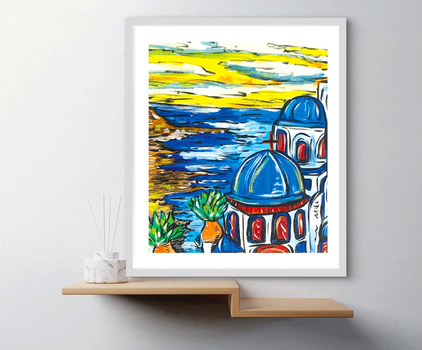 'Greece Beach Vibes' Paper Print