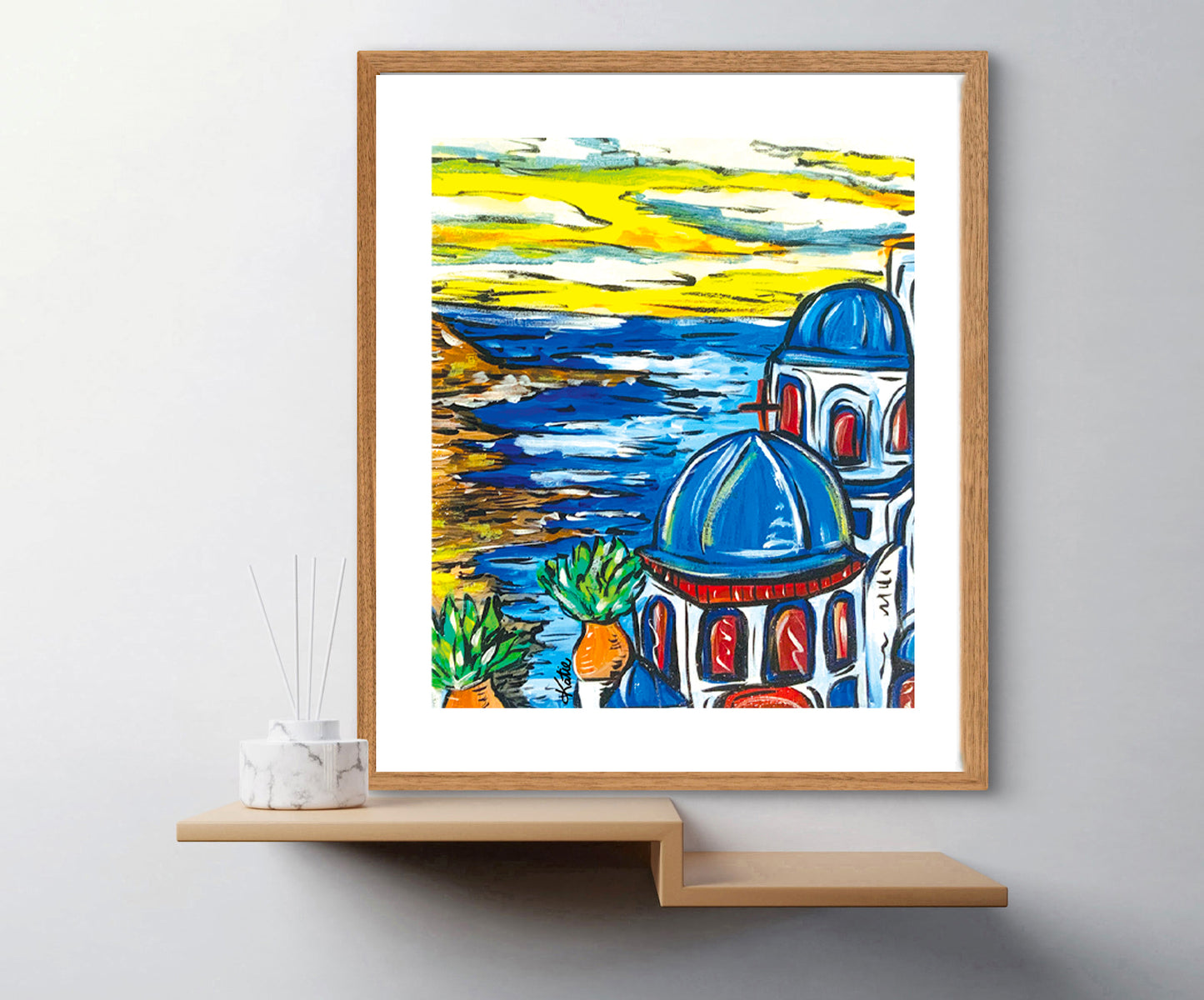 'Greece Beach Vibes' Paper Print