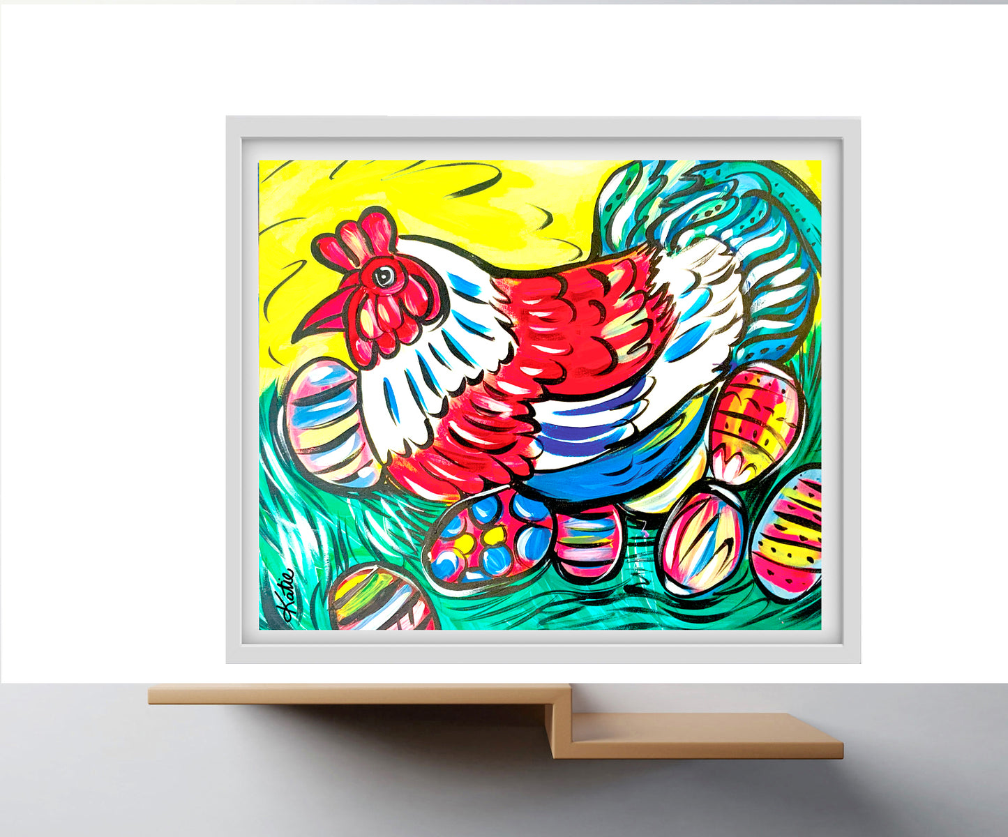 'Happy Easter' Paper Print