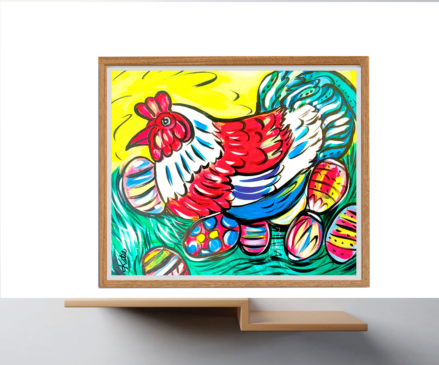 'Happy Easter' Paper Print