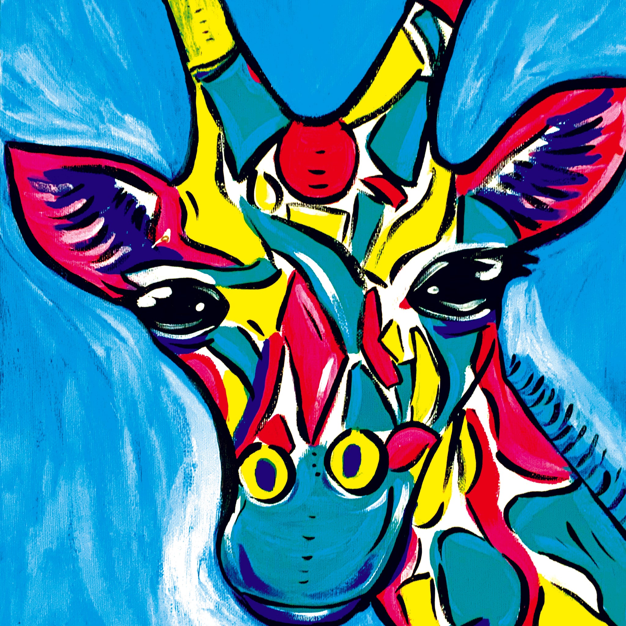 'Jigsaw Giraffe' Paper Print